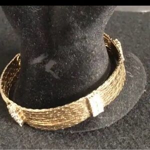 Gold Multi-Strand Woven Multi Strand Bracelet